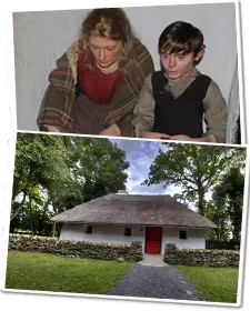 Famine cottage and soup kitchen at Lullymore